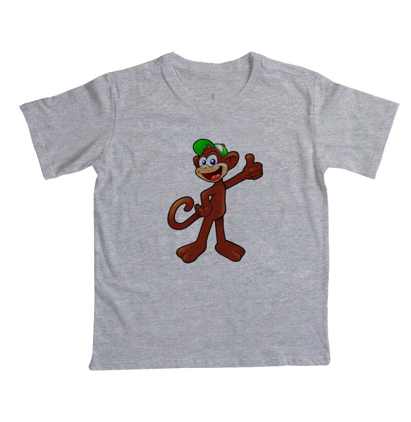 camiseta infantil macaco simpatia