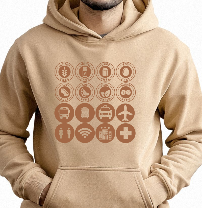 MOLETOM CAPUZ SOU ALÉRGICO VIAJANTE