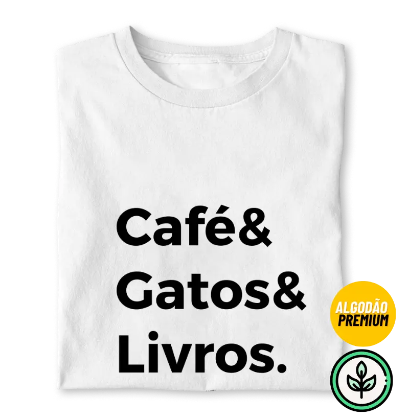 Café, gatos e livros