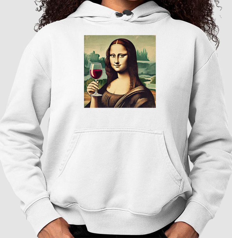 Moletom Monalisa Wine Lover