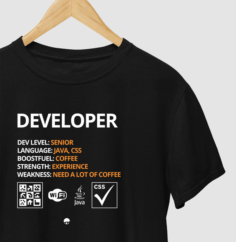 Camiseta Descrição Dev Java