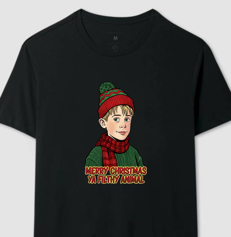 Camiseta Merry Christmas Ya Filthy Animal –  Esqueceram de Mim