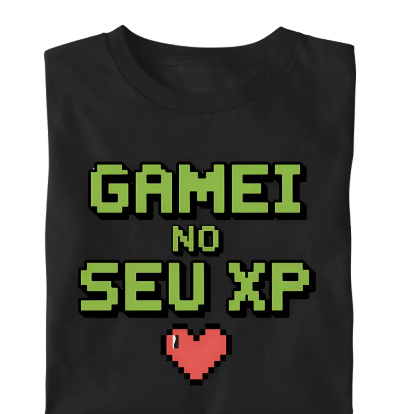 Gamei No Seu XP Frase Gamer Geek Pixel Art