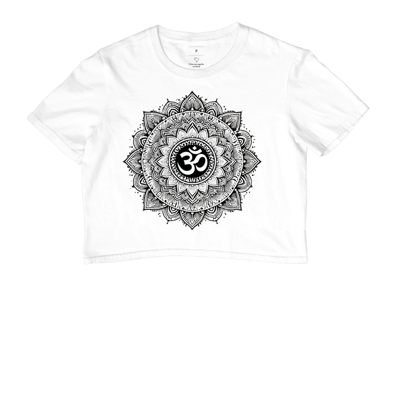 Mandala Om Preto e Branco 02