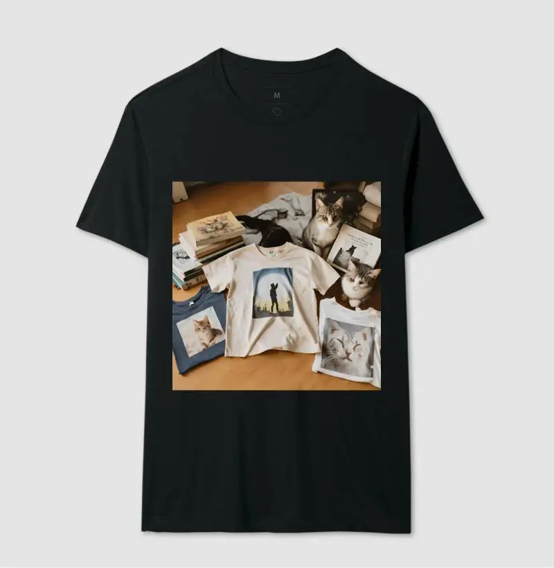 GATOS, LIVROS, CAMISETAS E A LUA 1