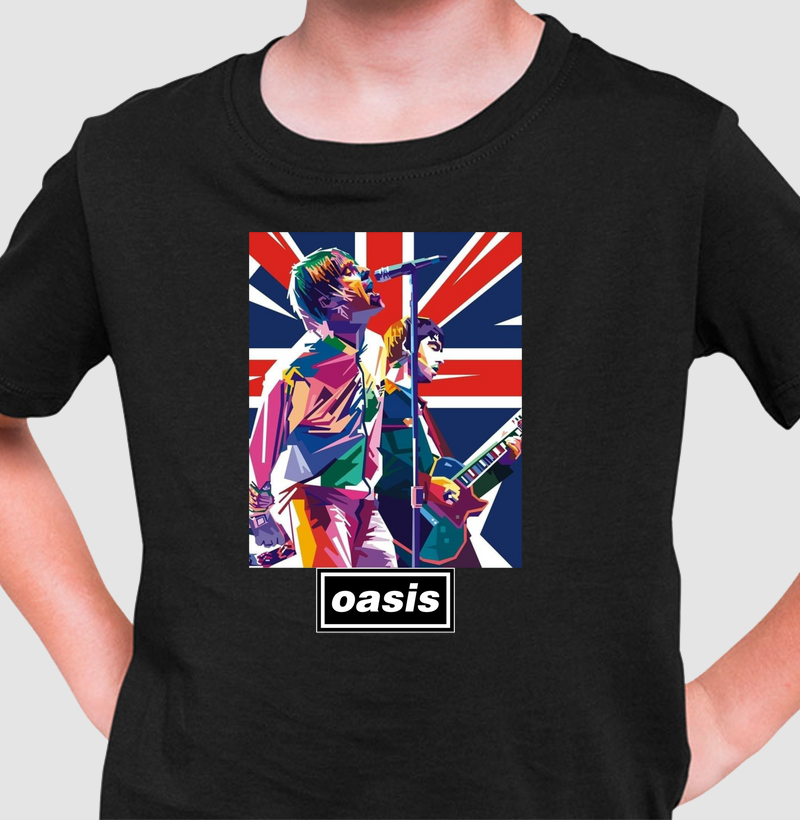 camiseta infantil oasis liam and noel
