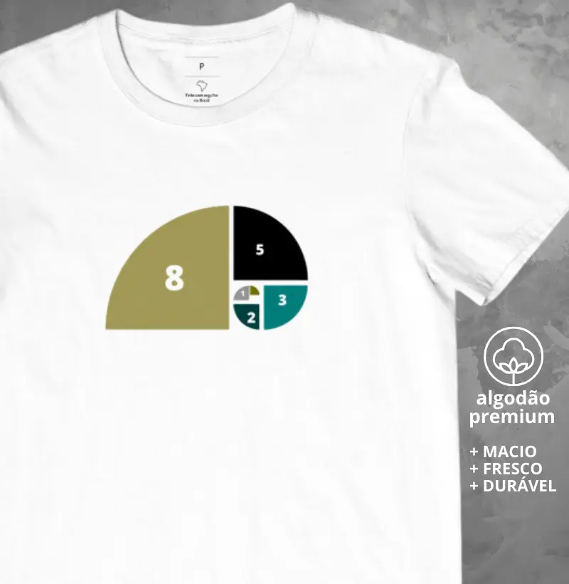 Camiseta Sequência de Fibonacci 