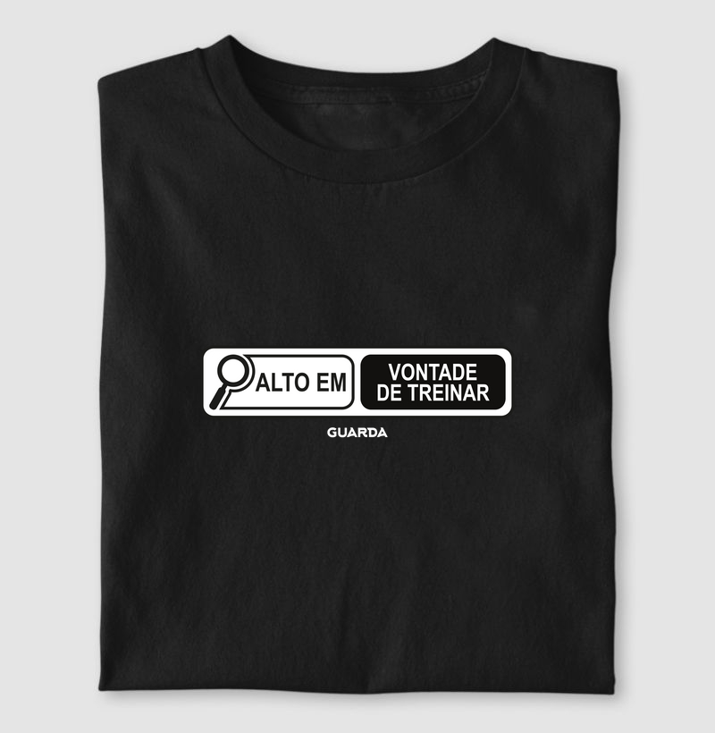 Alto em vontade de treinar