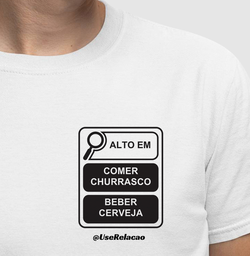 Alto em Comer Churrasco e Beber Cerveja