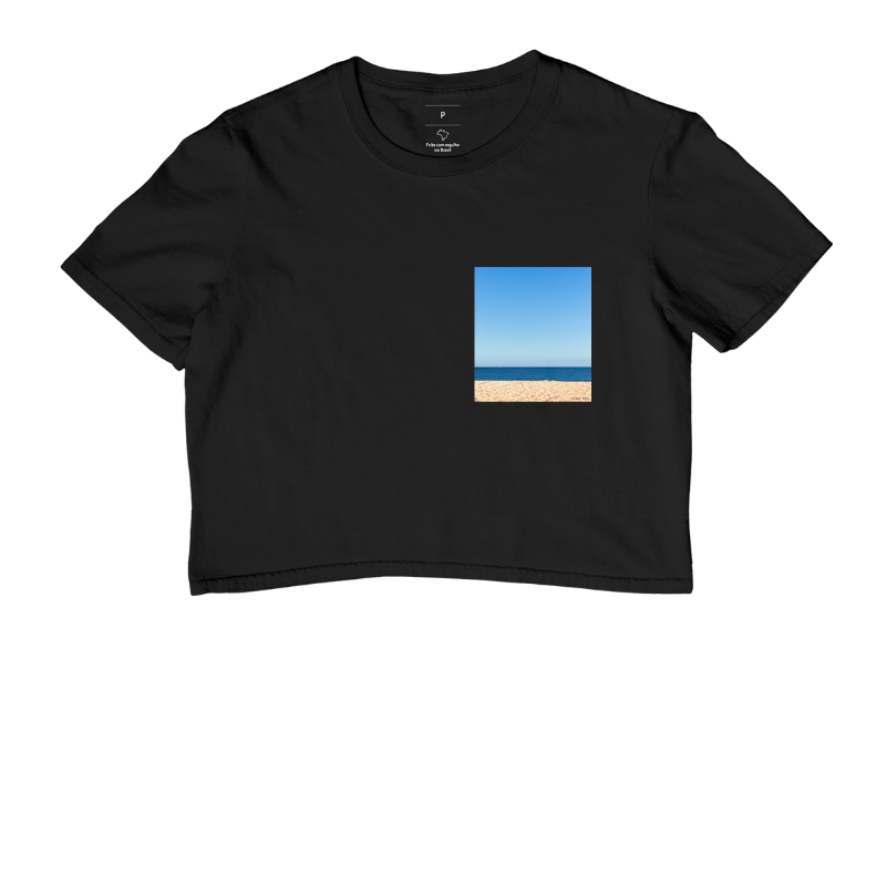 Camiseta Praia Bolso