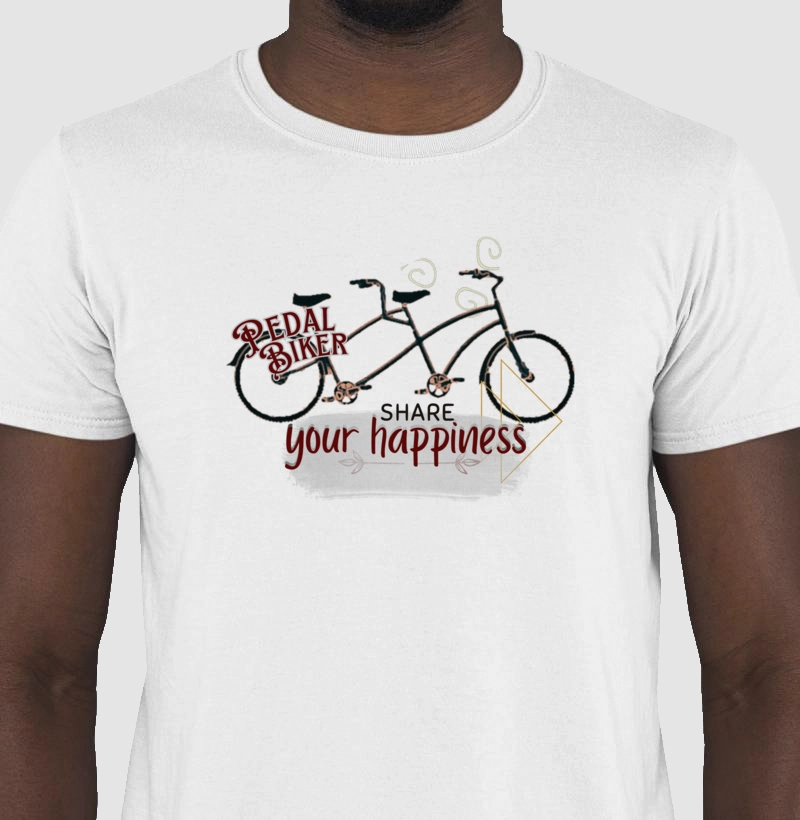 camiseta pedal biker bicicleta dupla