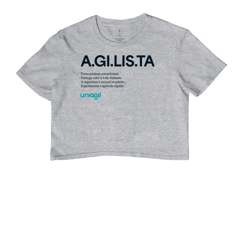 Cropped Feminino A.GI.LIS.TA 2.0