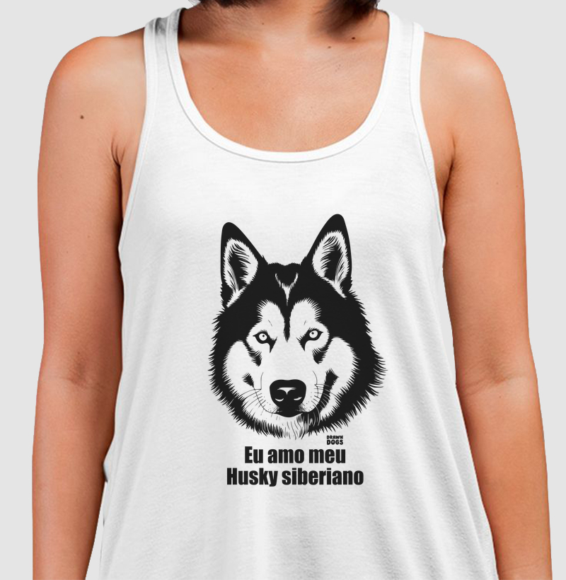 Eu amo meu Hurky siberiano