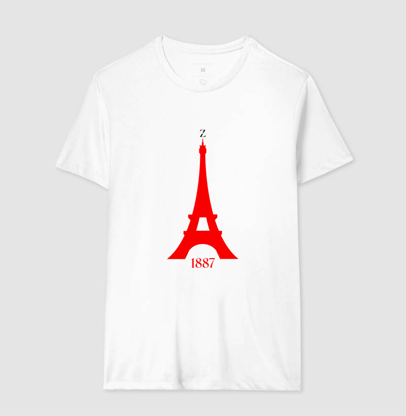 Camiseta Eiffel Vermelha / Monumentos