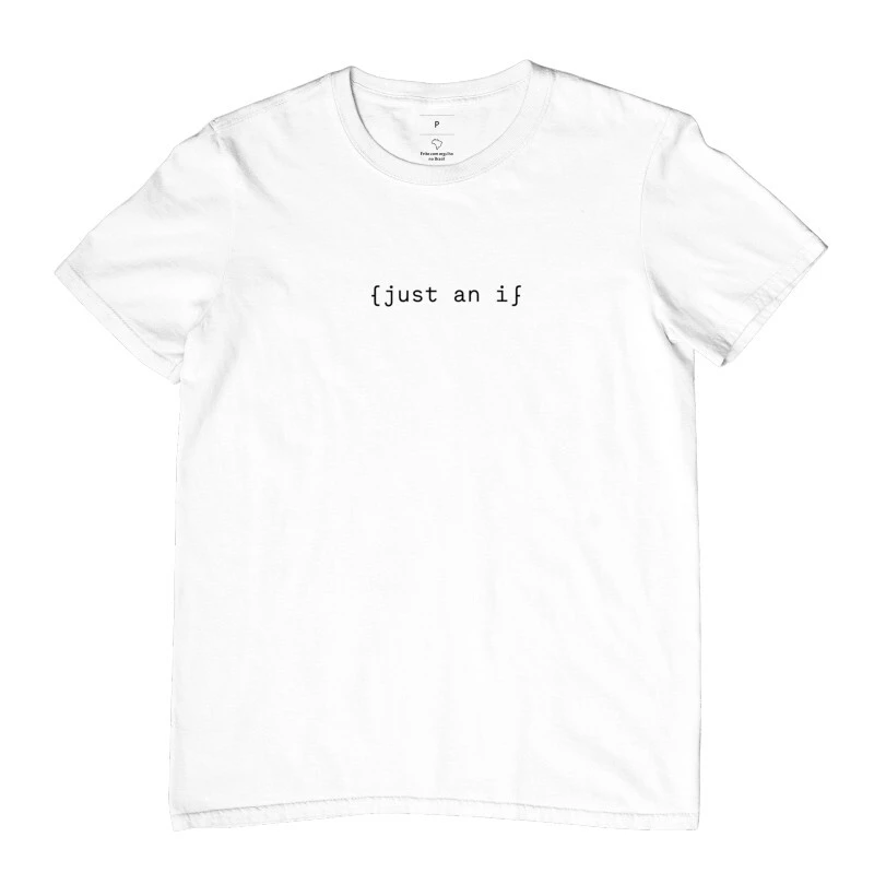 camiseta just an if - masculino - branco