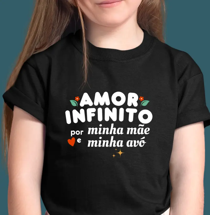 Amor infinito - 3 gerações - mãe & avó (infantil)