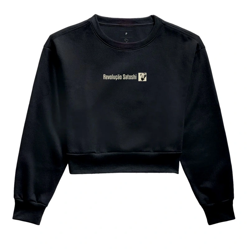 Moletom Cropped Revolução Satoshi 