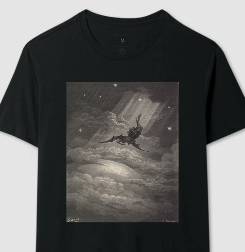 Camiseta O Orgulho Precede a Queda