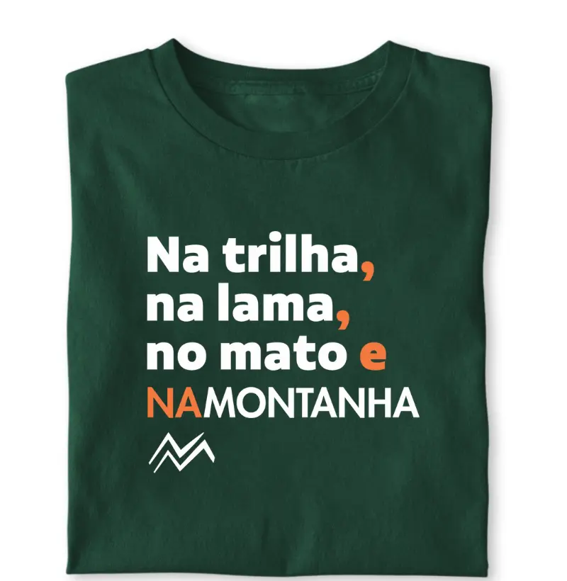 Na trilha, na lama, no mato e na montanha
