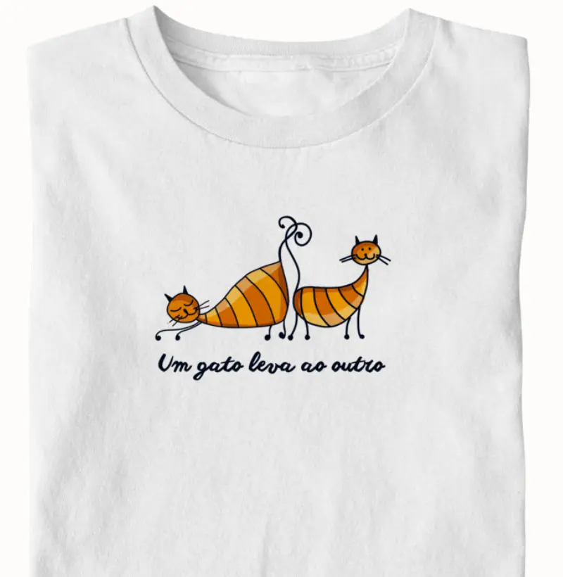 Um gato leva ao outro