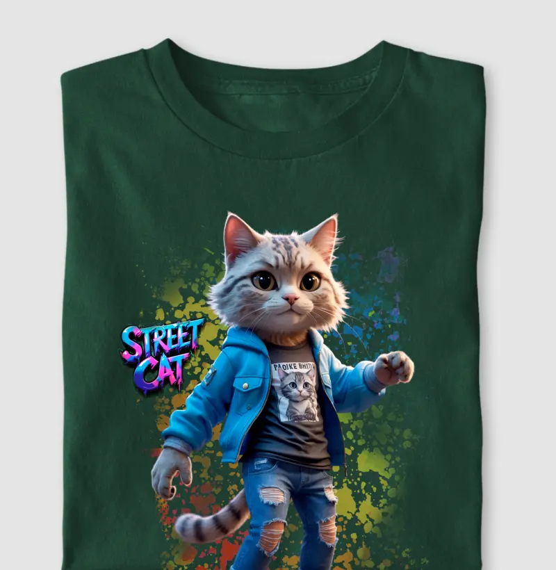 Camiseta Gato de Rua