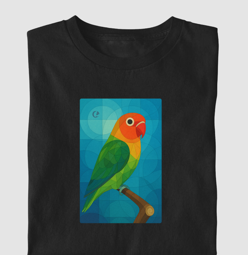 Camiseta - Agapórnis Geométrico 