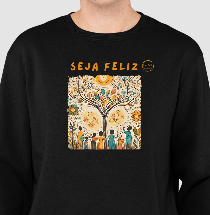 Moletom KIRI - Seja Feliz