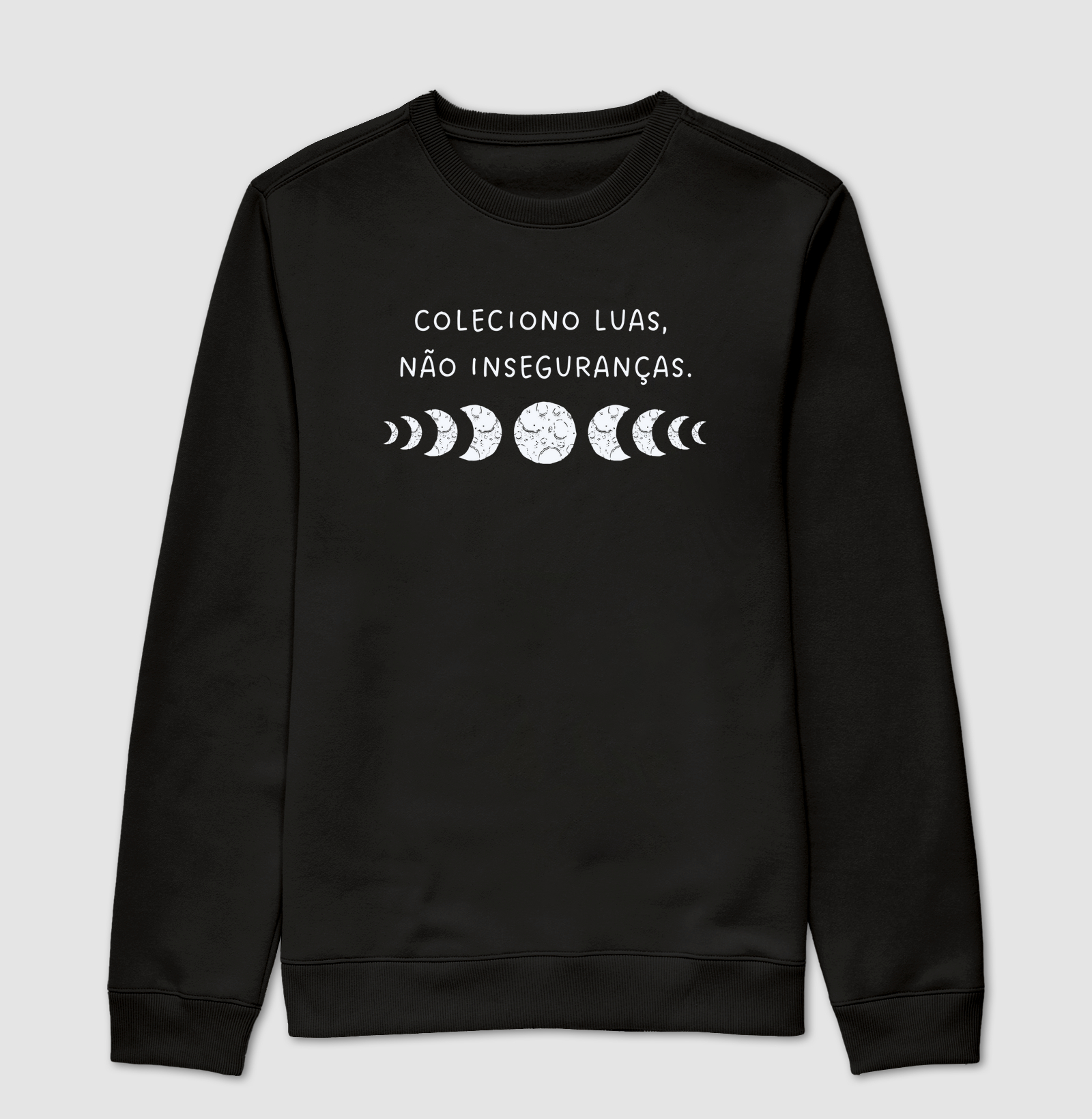 Camiseta Coleciono Luas, Não Inseguranças
