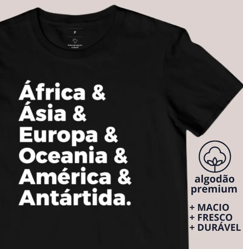 Camiseta Continentes