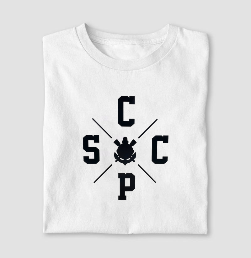 Camisa Corinthians - SCCP + Escudo