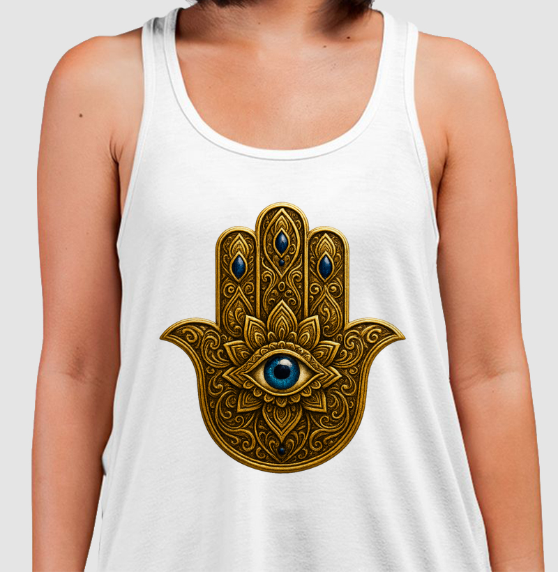 Mão de Hamsa - Dourado