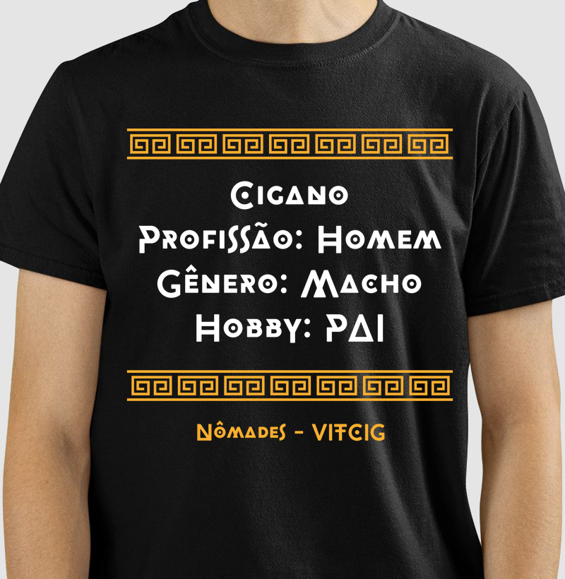 CIGANO. T-SHIRT Black Rom - Coleção NOMADS VITCIG