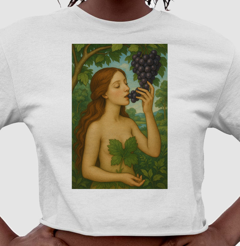 Eva entre uvas