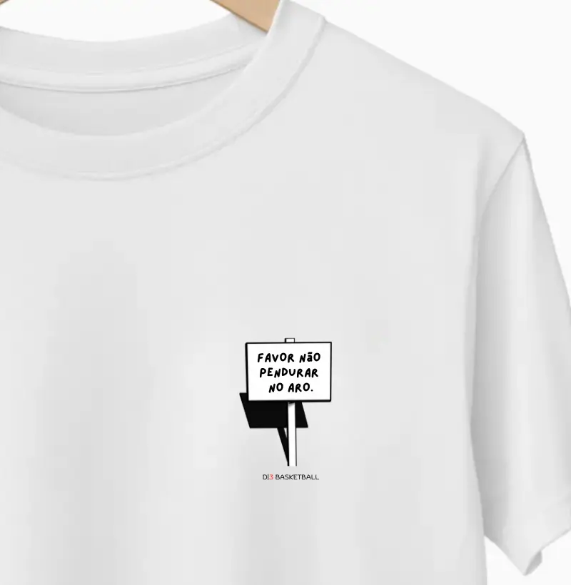 Favor não pendurar no aro.