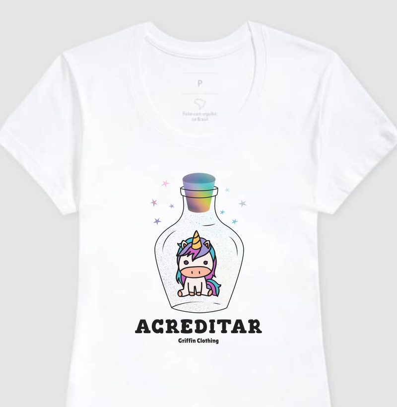 CAMISETA FEMININA ACREDITAR
