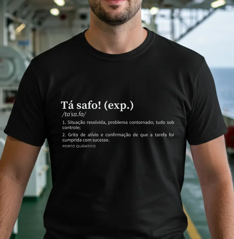 Camiseta Unissex 100% Algodão - Tá Safo! (exp.)