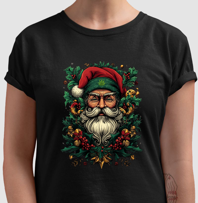 Camiseta Santa Wreath – 420 Edition
