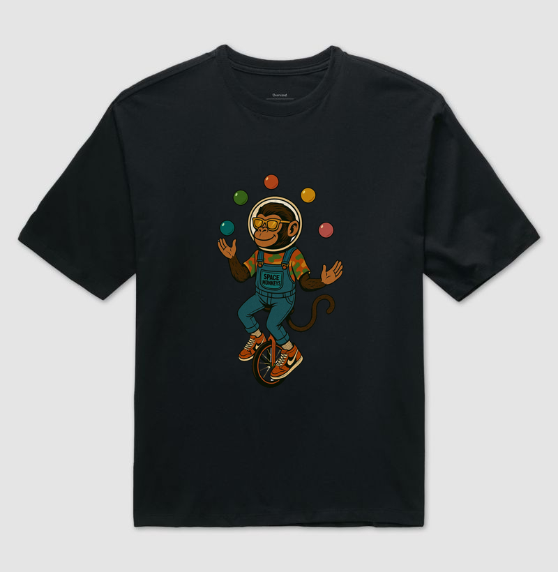 Camiseta macaco malabarista