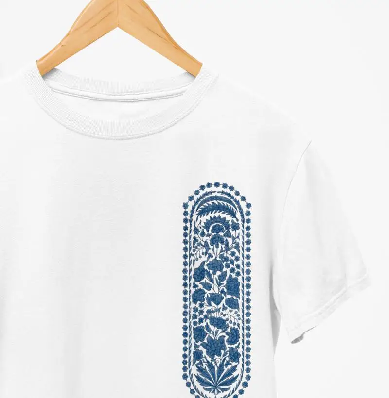 Camiseta - Arte Bordada Folhas 2