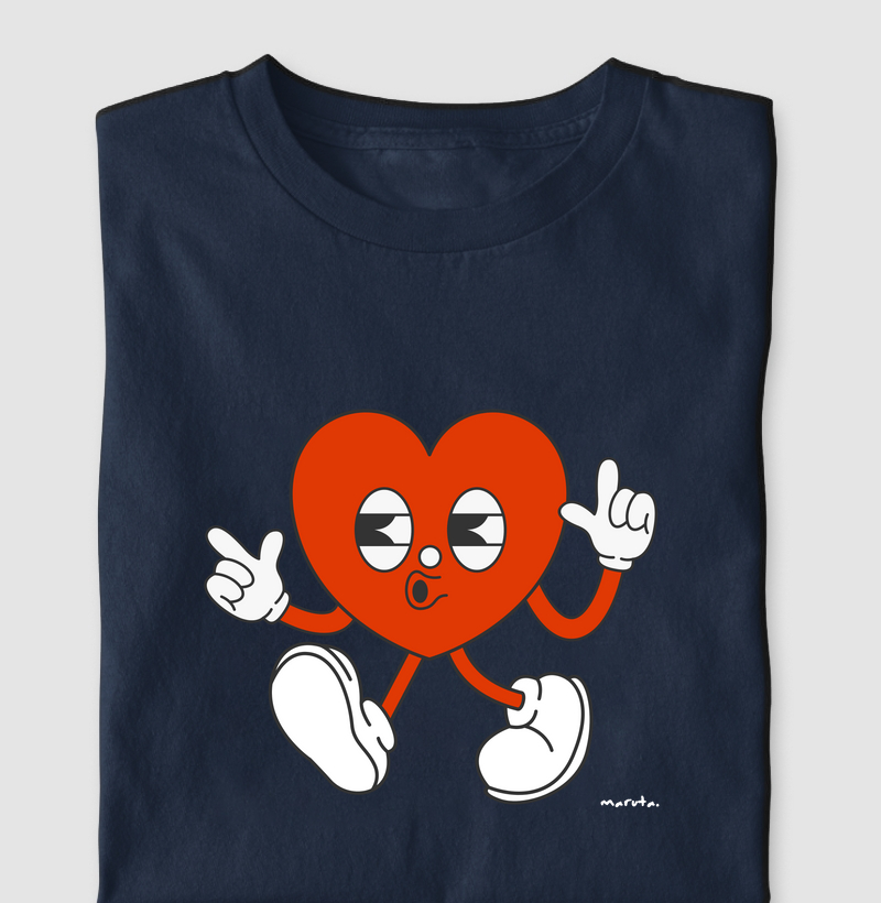 Camiseta Heart Walking