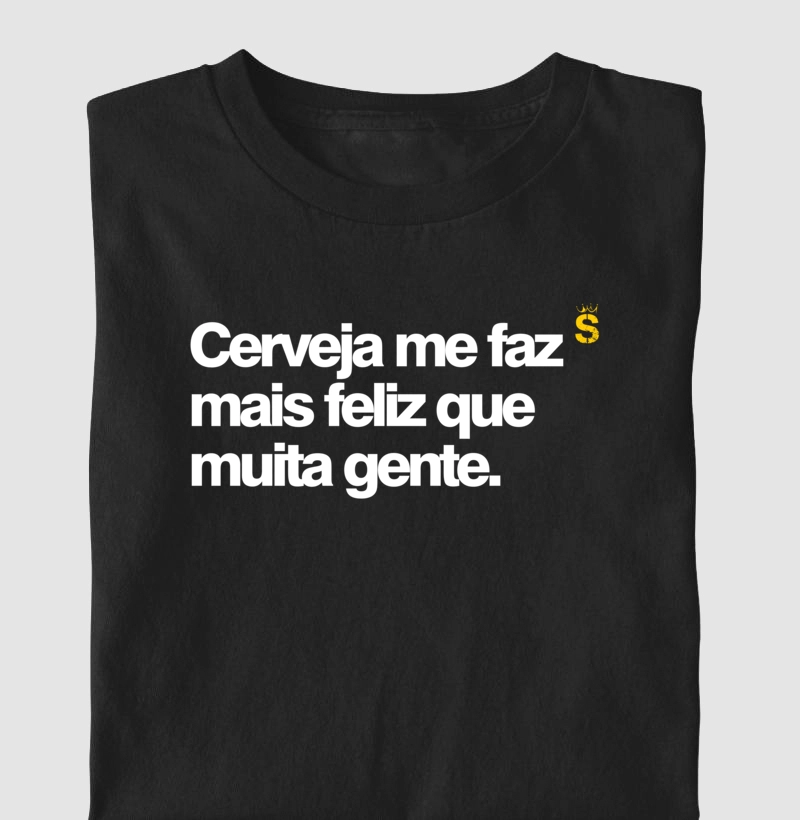 Cerveja me faz mais feliz que muita gente