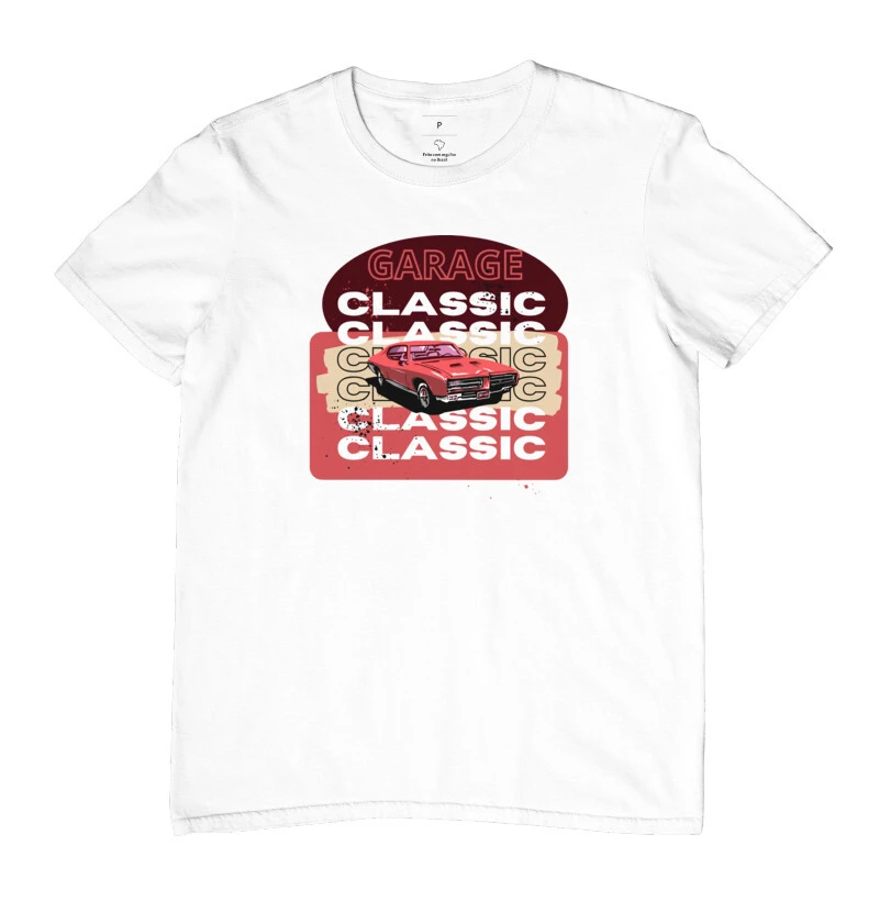 Camiseta Garage Classic - carros antigos