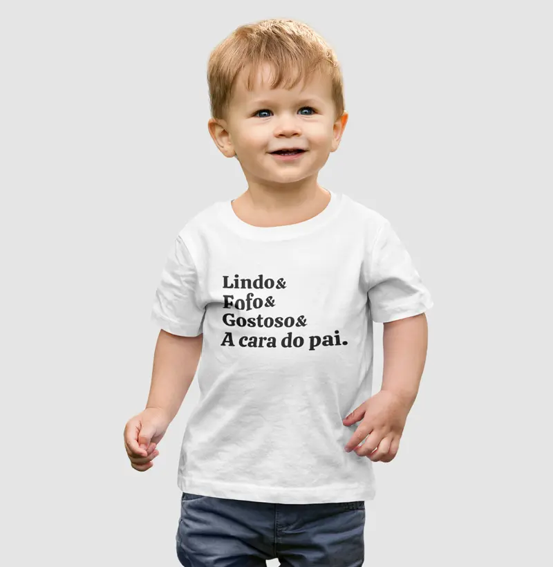 Camiseta Infantil "Lindo & Fofo..."
