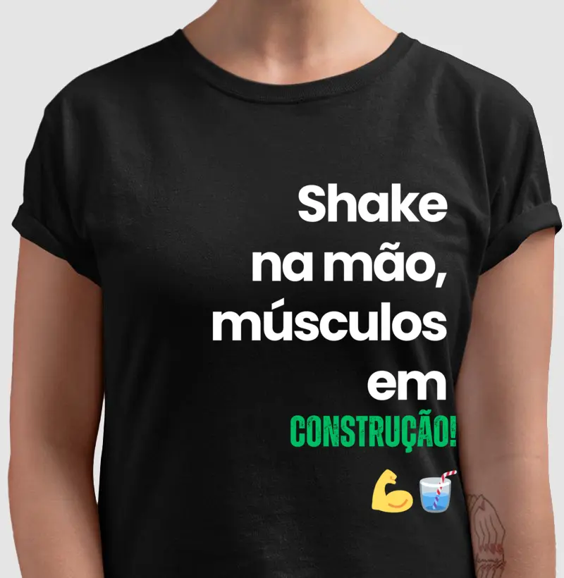 Camiseta Feminina Shake na Mão