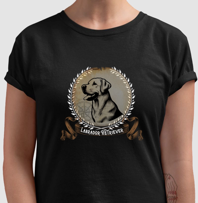 Camiseta Labrador Retriever Brasão!