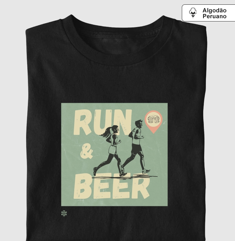 Camiseta Premium Run and Beer