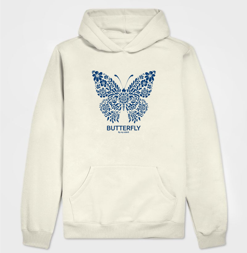 Borboleta Flores Azuis 02