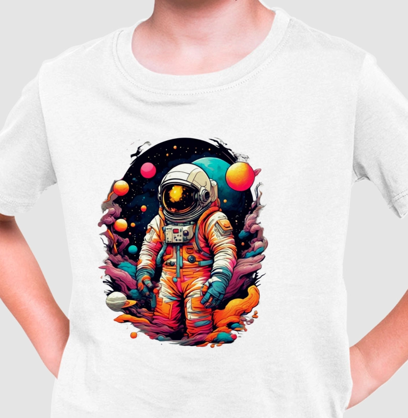 Camiseta Infantil Explorador do Cosmos