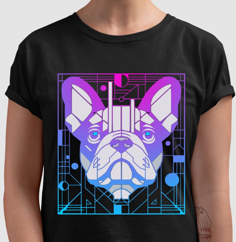 Camiseta Bulldog Francês estilo de pôster 4.0!