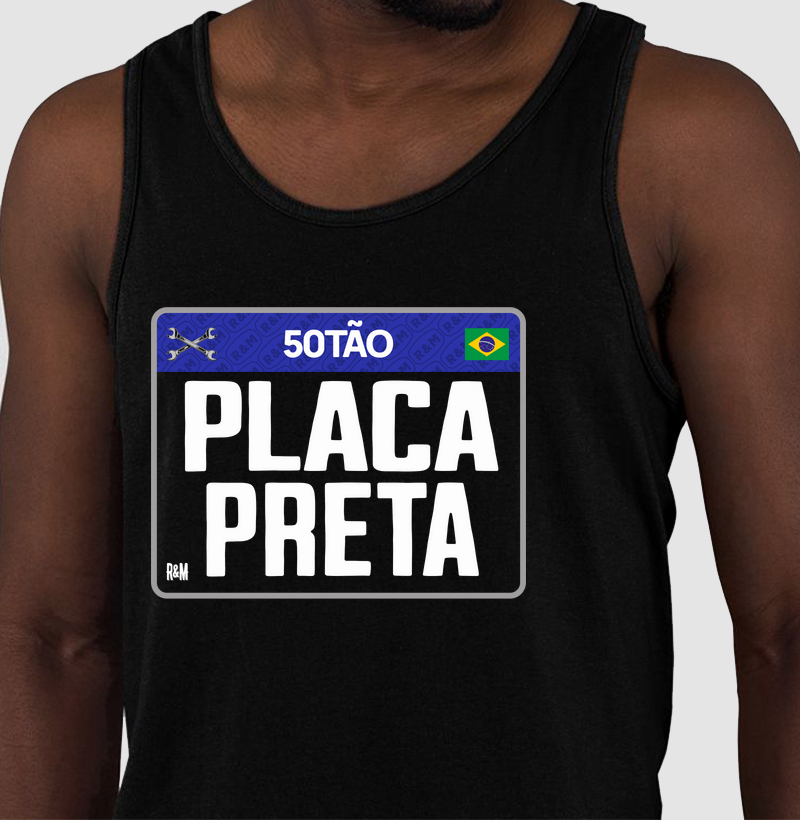 50tão Placa Preta